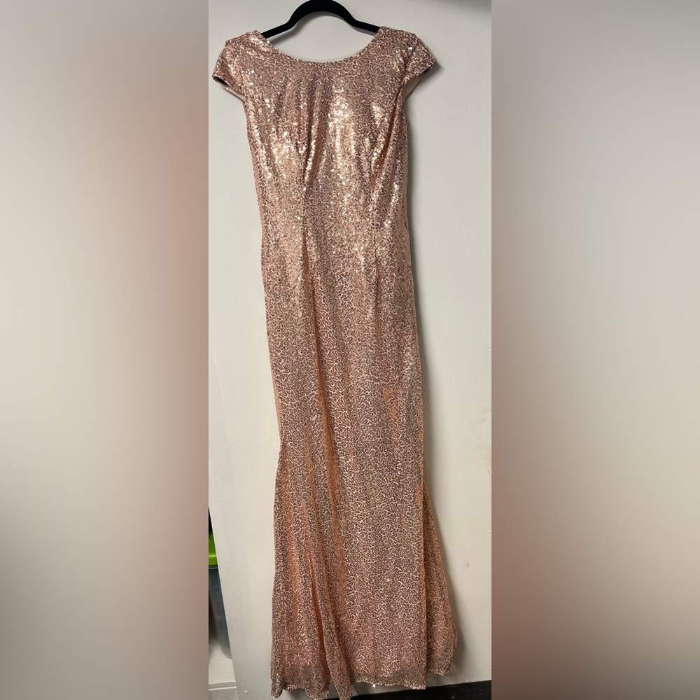 Stunning Rose Gold Sequin Gown
